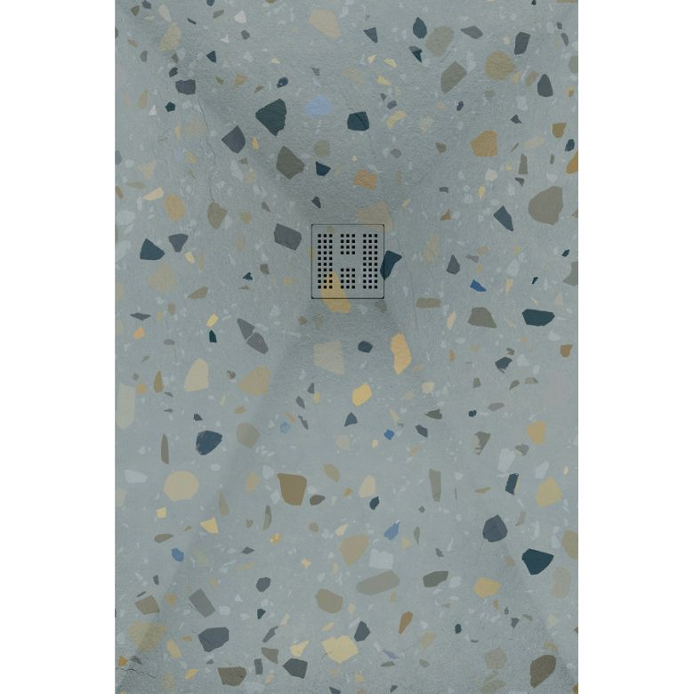 Receveur Terrazzo Gris Ardoise relief antidérapant