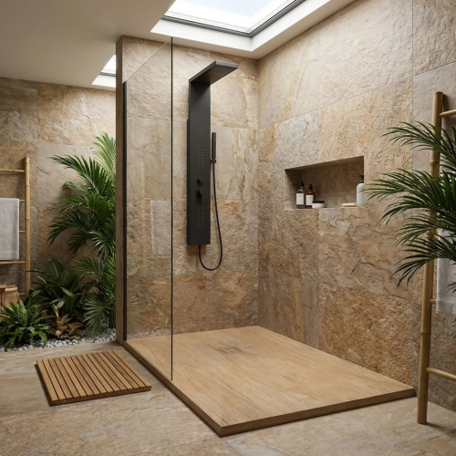 Receveur Bois chêne Ardoise...