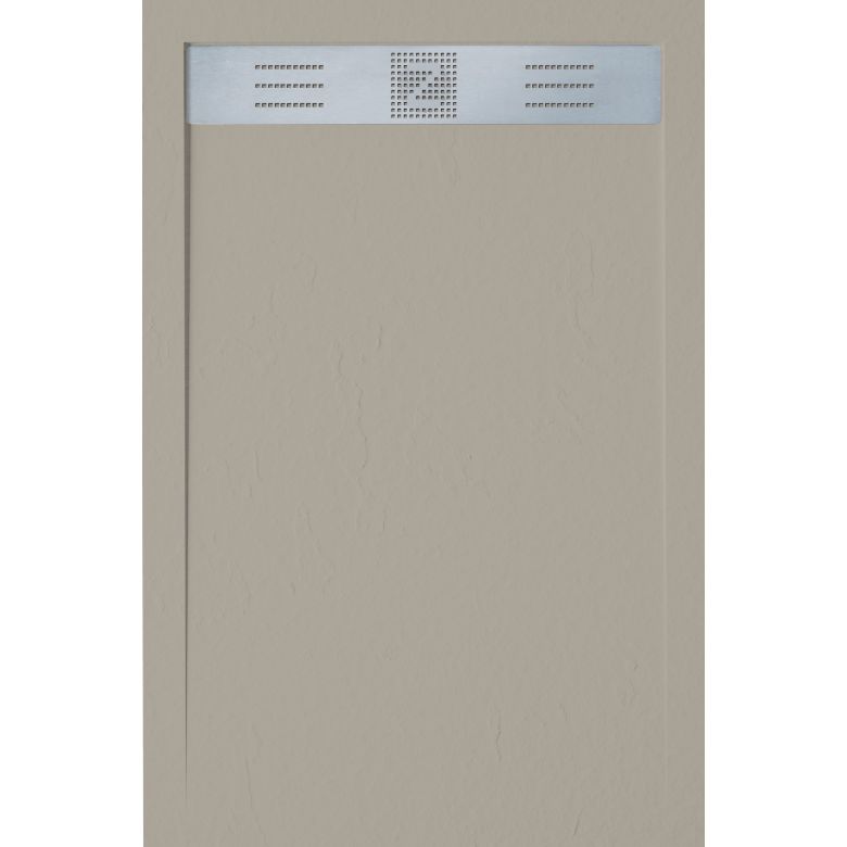 Receveur Pure greige Ardoise relief antidérapant