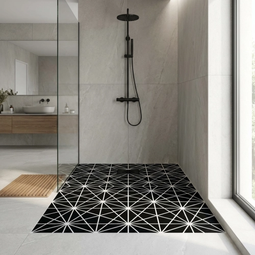 Receveur Géométrique noir...