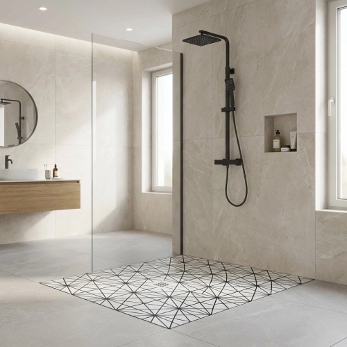 Receveur Géométrique blanc...