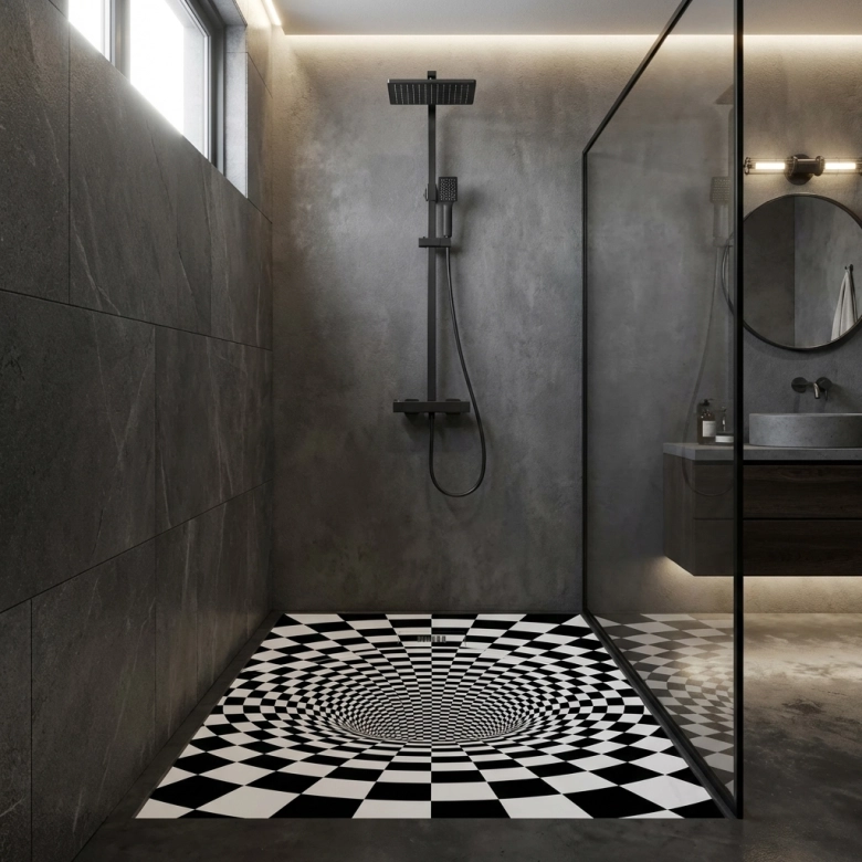 Receveur Illusion lisse antidérapant 