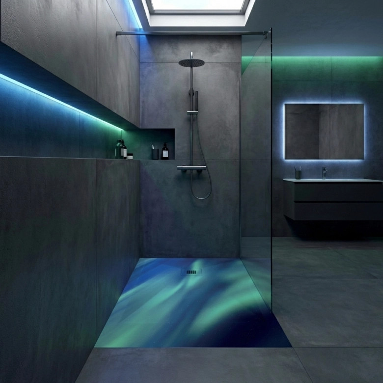 Receveur Boréale lisse antidérapant 