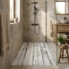 Receveur Bois Blanc Vintage lisse antidérapant 