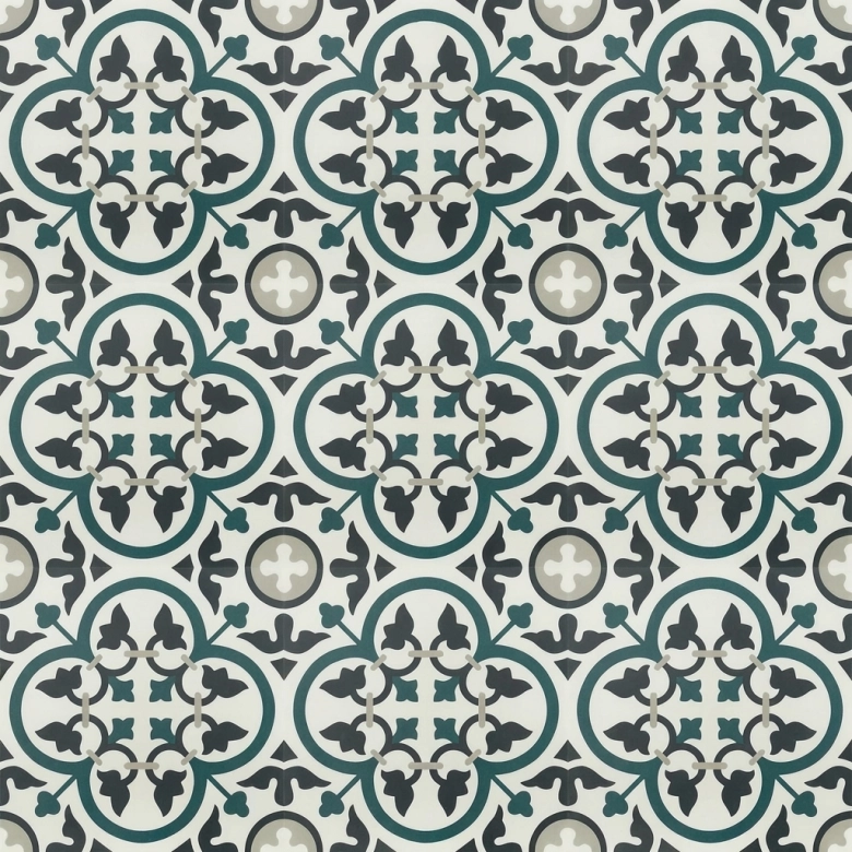 Carrelage sol effet carreaux de ciment Montaigne St-Etienne 20x20 cm