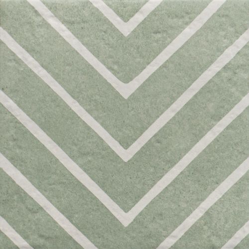 Carrelage sol effet carreaux de ciment Dalí décor vertgéo 20x20 cm