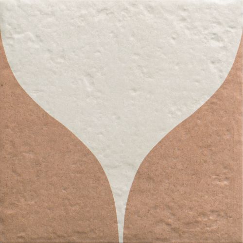 Carrelage sol effet carreaux de ciment Dalí décor terre goutte 20x20 cm