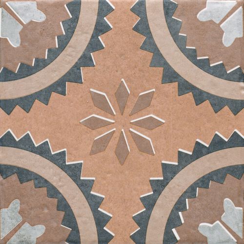 Carrelage sol effet carreaux de ciment Dalí décor terre prairie 20x20 cm