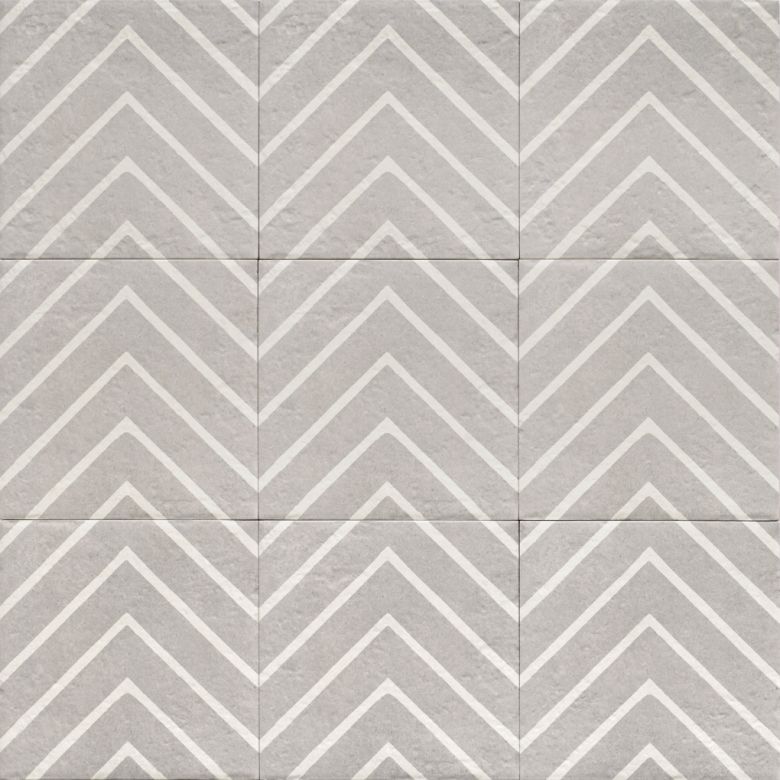Carrelage sol effet carreaux de ciment Dalí décor grisgéo 20x20 cm