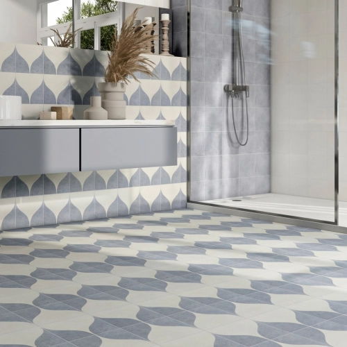 Carrelage sol Dalí bleu...