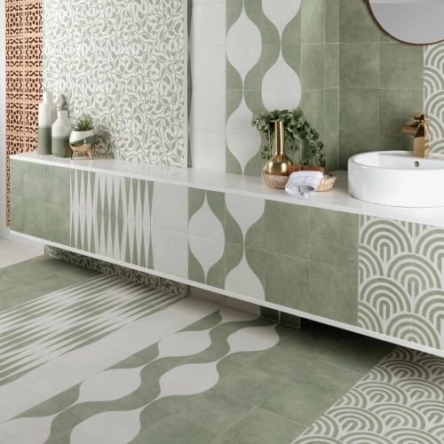 Carrelage sol Dalí vert...