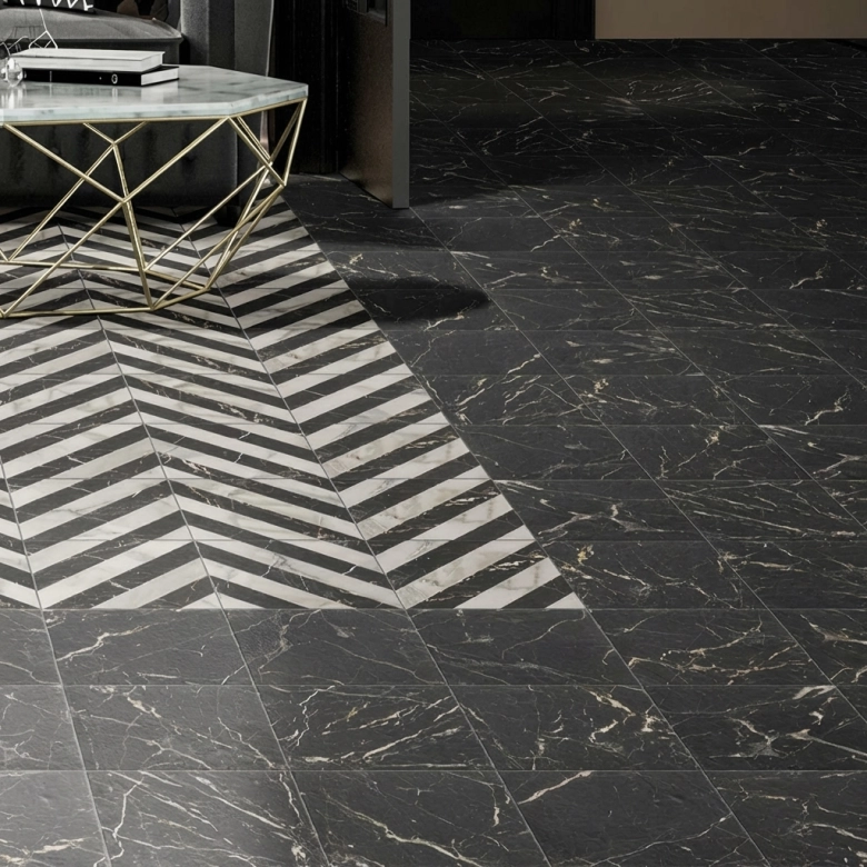 Carrelage sol Haussman dark 20x20 cm