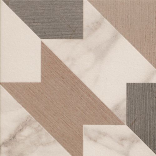 Carrelage sol effet carreaux de ciment Haussman décor natural 20x20 cm