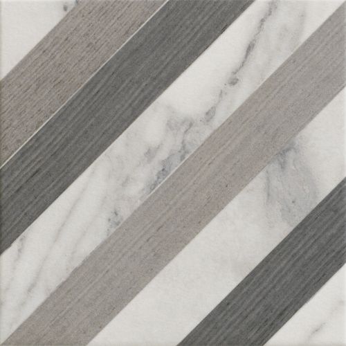 Carrelage sol effet carreaux de ciment Haussman décor wood 20x20 cm