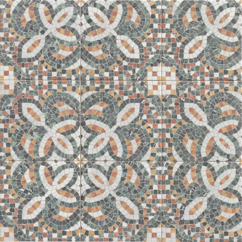 Carrelage sol effet carreaux de ciment Haussman décor augusta 20x20 cm