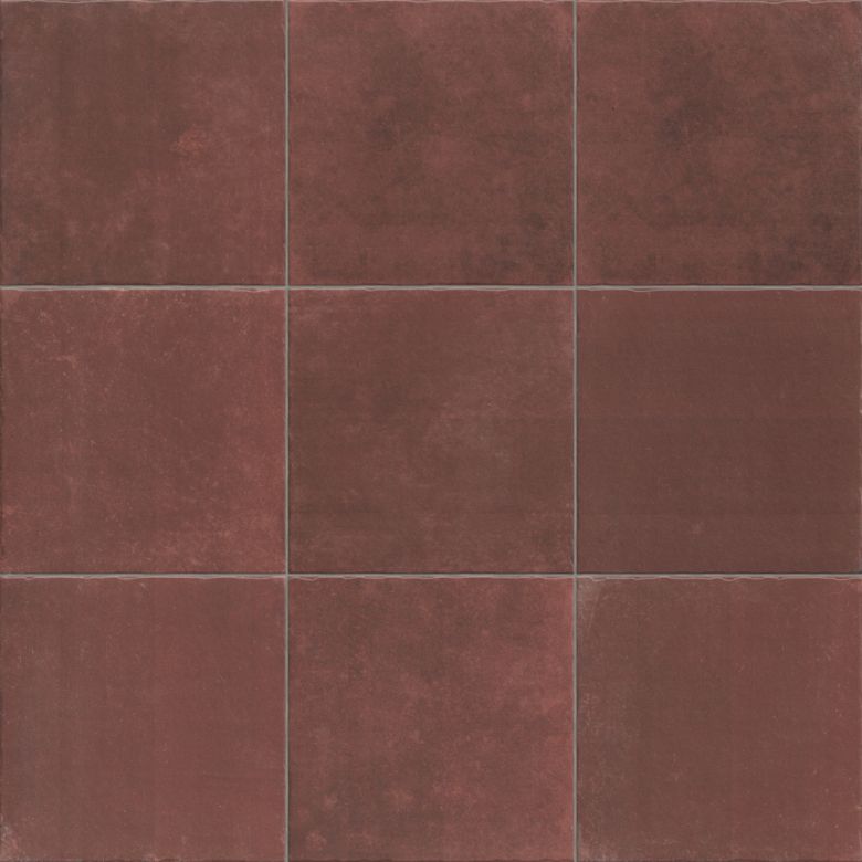 Carrelage sol Mélancolie bordeaux 20x20 cm