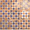 Carrelage sol effet carreaux de ciment Verone décor losange crème 20x20 cm
