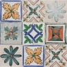 Carrelage sol effet carreaux de ciment Verone décor porto 20x20 cm