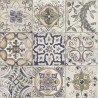 Carrelage sol effet carreaux de ciment Verone décor faïence 20x20 cm
