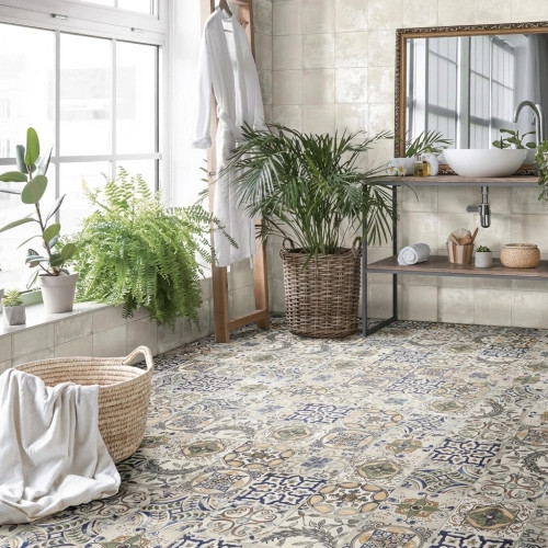 Carrelage azulejos effet...
