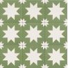 Carrelage sol effet carreaux de ciment Hercule Star green 20x20 cm