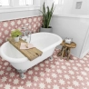 Carrelage sol effet carreaux de ciment Hercule Star pink 20x20 cm