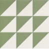 Carrelage sol effet carreaux de ciment Hercule Middle green 20x20 cm