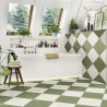 Carrelage sol effet carreaux de ciment Hercule Middle green 20x20 cm