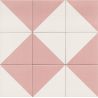 Carrelage sol effet carreaux de ciment Hercule Middle pink 20x20 cm