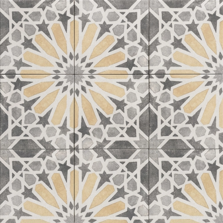 Carrelage sol effet carreaux de ciment Casablanca guadix 20x20 cm