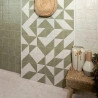  Carrelage sol effet carreaux de ciment Mura Tetuan jade 15x15 cm