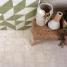 Carrelage sol effet carreaux de ciment Mura blanc 15x15 cm