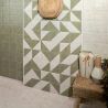 Carrelage sol effet carreaux de ciment Mura jade 15x15 cm