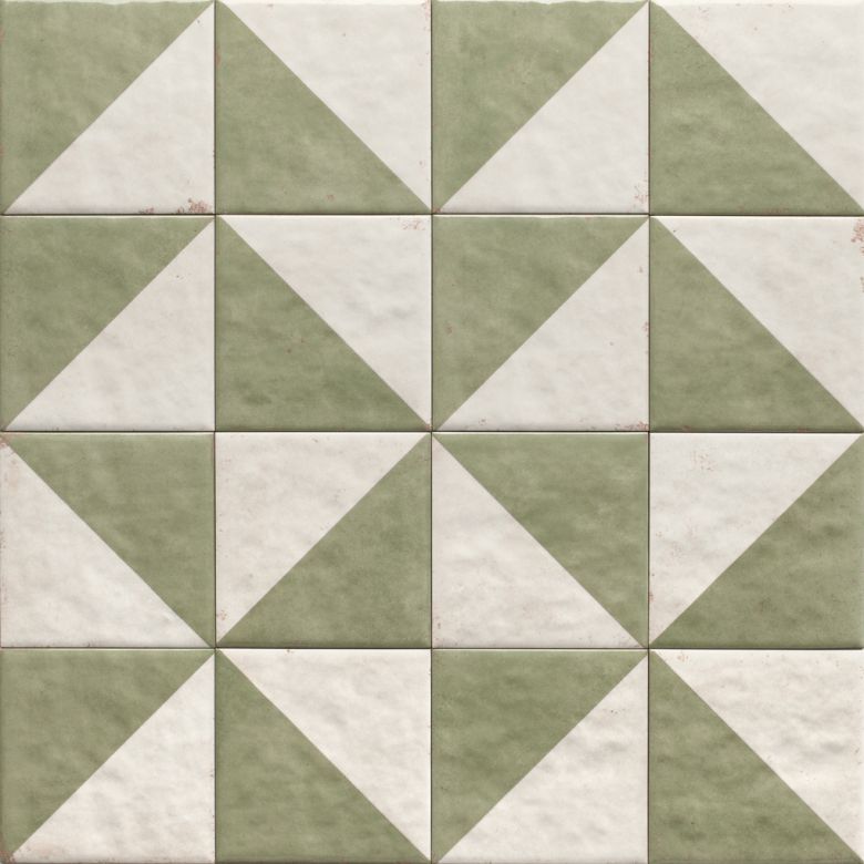  Carrelage sol effet carreaux de ciment Mura Tetuan jade 15x15 cm