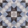  Carrelage sol effet carreaux de ciment Mura Agadir bleu azur 15x15 cm