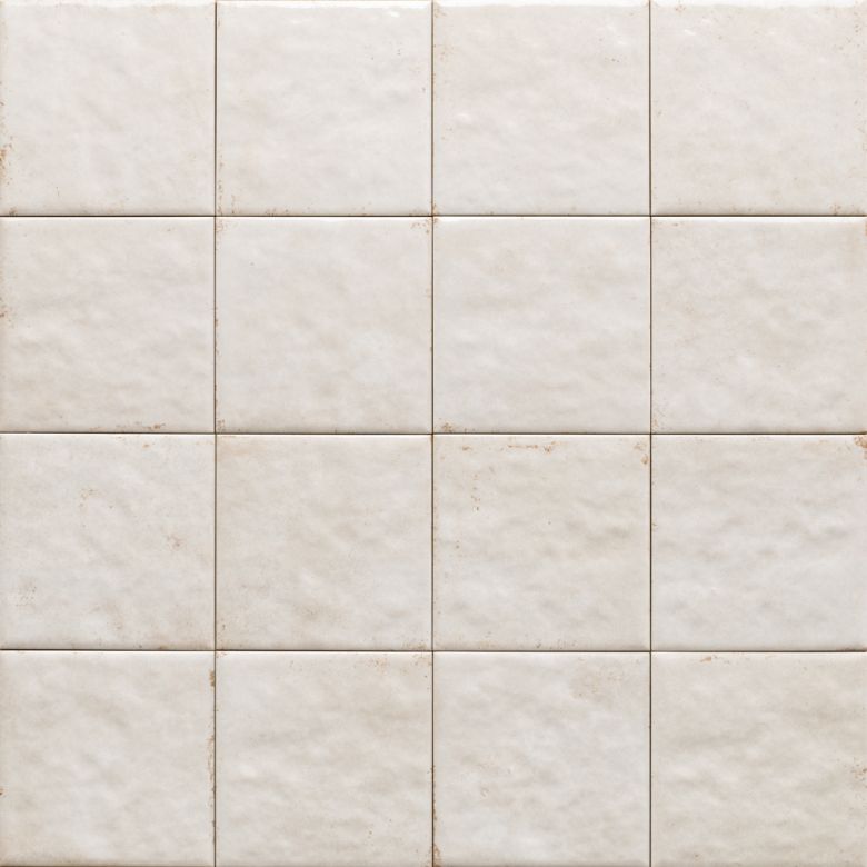 Carrelage sol effet carreaux de ciment Mura blanc 15x15 cm