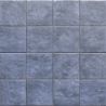 Carrelage sol effet carreaux de ciment Mura bleu Azur 15x15 cm