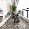 Carrelage sol effet terrazzo Rocca décor noir 20*20 cm