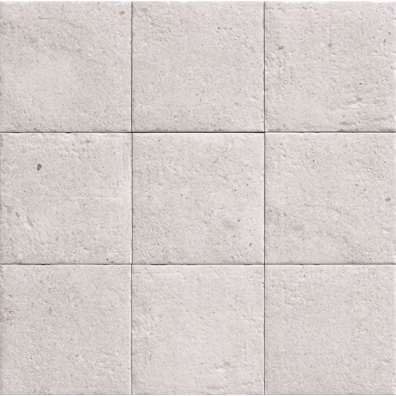 Carrelage sol effet terrazzo Rocca blanc grisé 20x20 cm