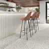 Carrelage sol effet terrazzo Ivrea blanc 20*20 cm