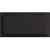 Carrelage mur Métro basic noir brillant 10x20 cm