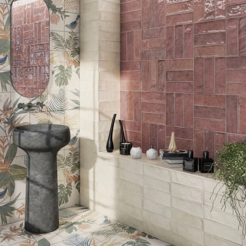 Carrelage mur Antica Rouge...