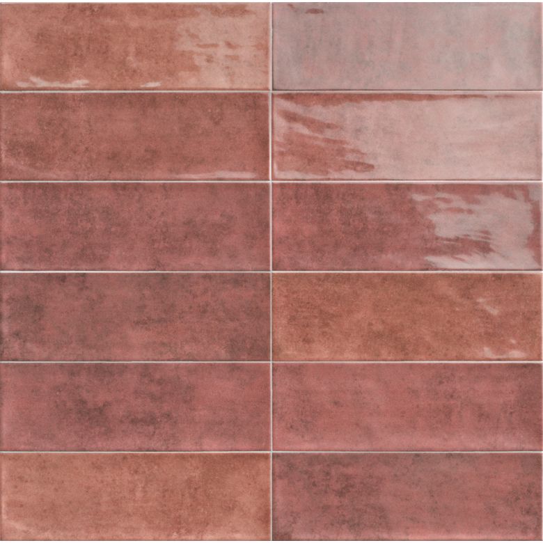 Carrelage mur Antica Rouge 10x30 cm