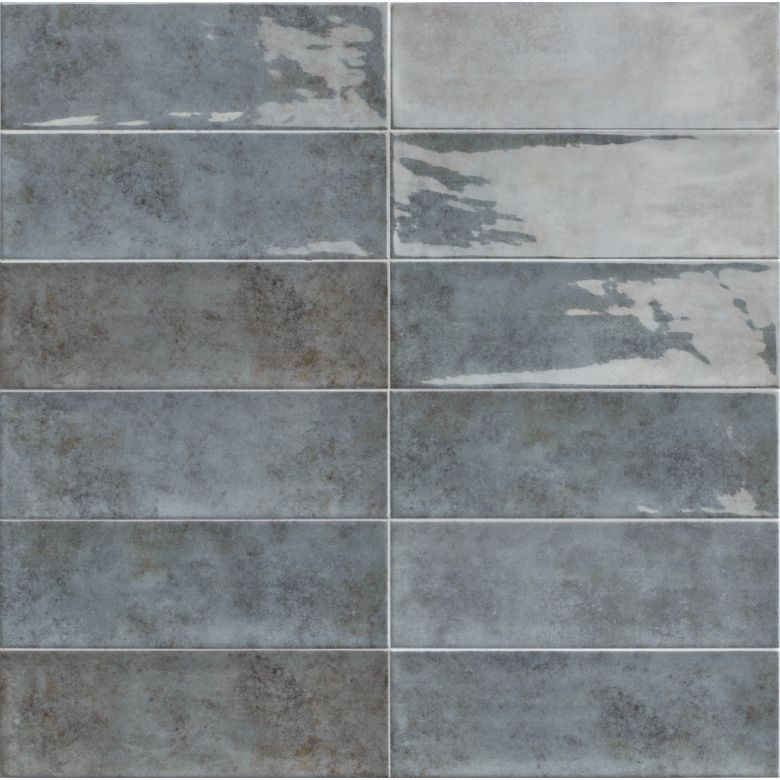 Carrelage mur Antica bleu 10x30 cm
