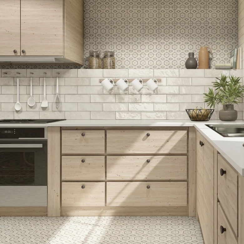Carrelage mur Antica blanc perlé 10x30 cm