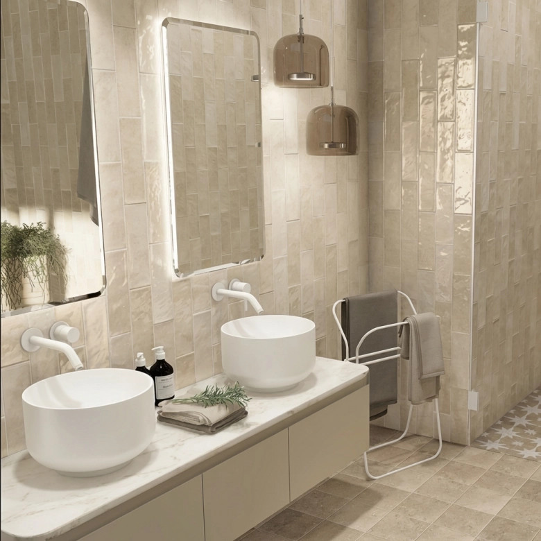 Carrelage mur Antica beige 10x30 cm