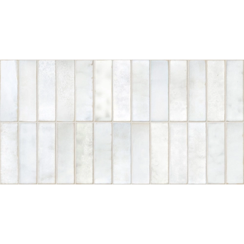  Carrelage mur effet zellige Zahara blanc grisé 32x62,5 cm