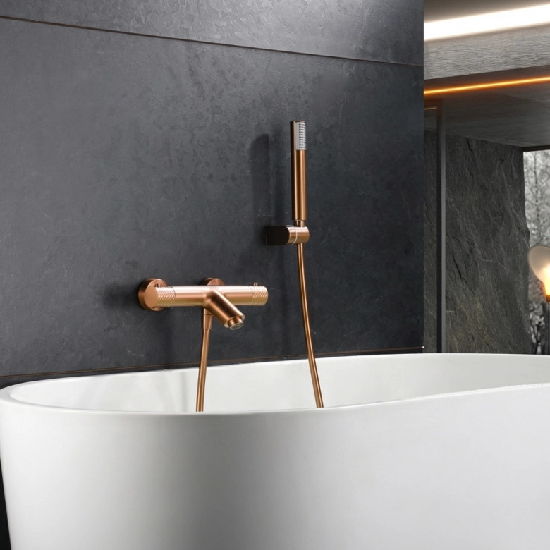 Mitigeur Bain-Douche Zena Or Rose Brossé