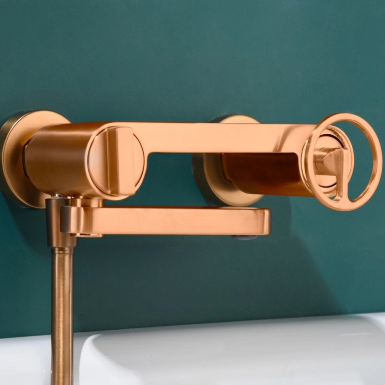Mitigeur Bain Douche Circle Or Rose Brossé