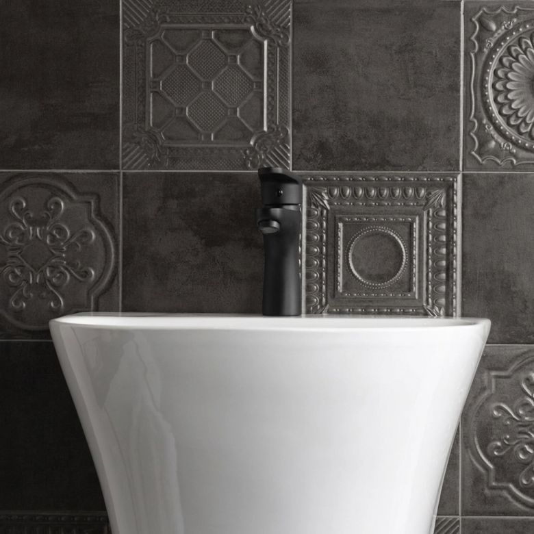 Carrelage sol et murShield argent relief 20x20 cm